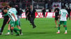 Nach dem Spiel kam es zu Auseinandersetzungen zwischen HFC-Fans und Leipziger Spielern. 