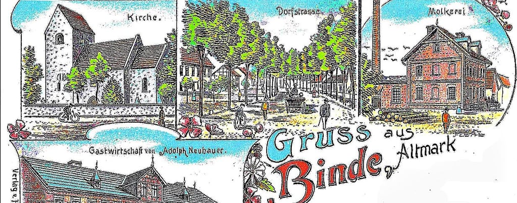Mit Postkarten wurde früher für Binde geworben.