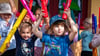 Kinderund Eltenr feierten "20 Jahre Waldkindergarten"in Gommern groß. .