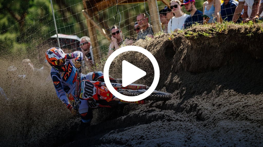 Immer am Limit: Noah Ludwig auf seiner Motocross-Maschine beim ADAC MX Masters 2025 in Mölln