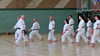 Der Shotokan-Karateverein hatte in Havelberg einen Lehrgang organisiert, der auf Gürtelprüfungen vorbereitet. Sensai Michael Bock (links)  trainierte mit Teilnehmern in der Sporthalle „Am Eichenwald“. Der Lehrmeister zeigte Übungen, die von allen gemeinsam ausgeführt wurden.