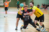 Felix Oelke (am Ball, hier in einer Vorbereitungspartie gegen Jena) war beim Regionalliga-Heimsieg des HC Burgenland gegen Köthen noch nicht spielberechtigt, und seinem neuen Club sind deshalb die beiden Punkte aberkannt worden.