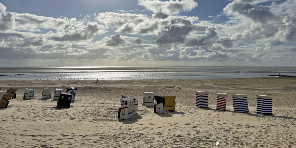 Seebad Borkum punktet mit 26 Kilometern feinstem Strand.