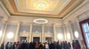 Der große Saal im ehemaligen Hotel Zehnpfund in Thale ist rekonstruiert worden.