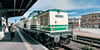 Einfahrt im Bahnhof Staßfurt. Diese Diesellok des Fördervereins „Berlin-Anhaltische-Eisenbahn" zog den Salzland-Express bis Sangerhausen.