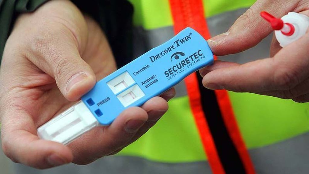 Der Drogentest reagierte beim Motorradfahrer positiv.