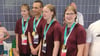 Geschafft, aber stolz: Gold für Halberstadt auch in der Staffel über 4x50 Meter Freistil bei den Landesspielen der Special Olympics in Halle.
