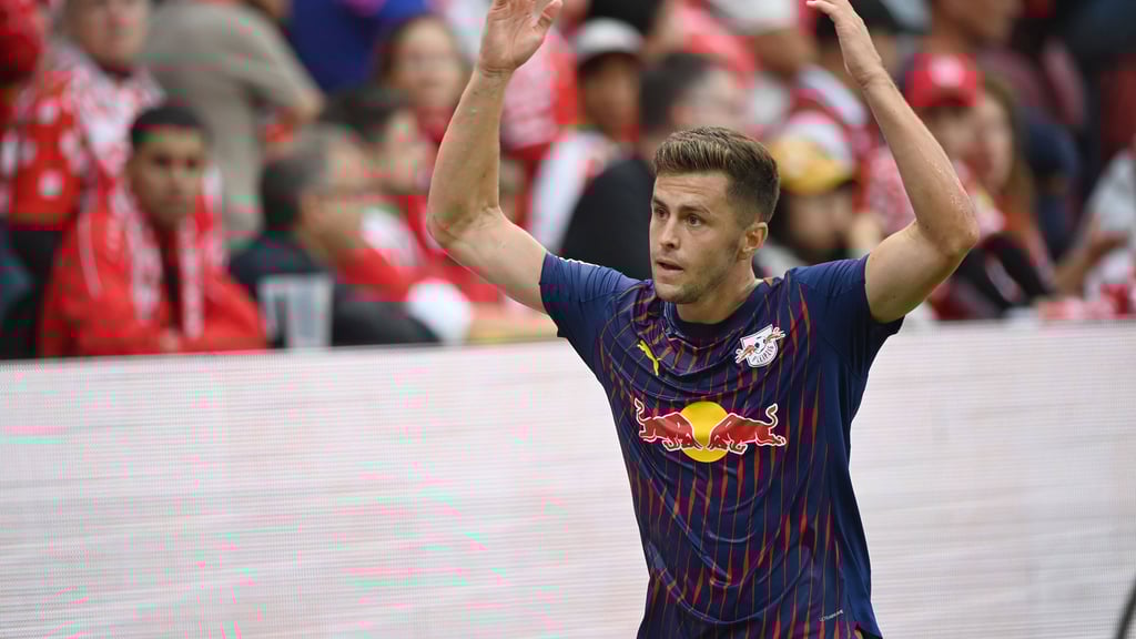 Christoph Baumgartner im Trikot von RB Leipzig.