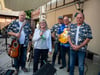 Rainer Stedtler, Isolde Brinkmann, Olaf Köpp, Gerd Elster und Karsten Schneider (v.l.) hatten am Sonntag ihren ersten Auftritt als „Ü60-Werkstattband“
