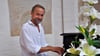 Musiker Bohodar Bohdan Shved tritt im Musikforum Katharinenkirche in Stendal auf. 