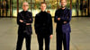 Bedienen Schlagzeug,  Kontrabass und Vibraphon: Das Trio Dell-Lillinger-Westergaard musiziert in Halle.