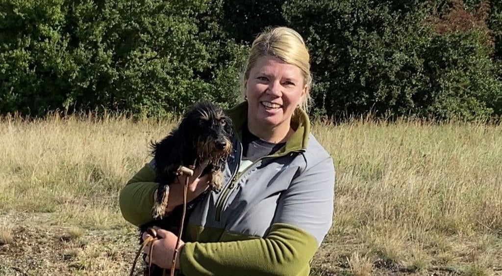 Tagessieger ist Hündin Daika von der Kienheide, die Nico Lüddemann und Jennifer Grüneberg (Foto) aus Oschersleben gehört.