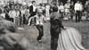 Dresden, 1. Juni 1985: Pioniere feiern im Pionierpalast den Internationalen Kindertag mit Sportspielen und einer großen Stafette. Unter dem Motto "Dresden grüßt Moskau" stand das Palastfestival im Zeichen der XII. Weltfestspiele.&nbsp;