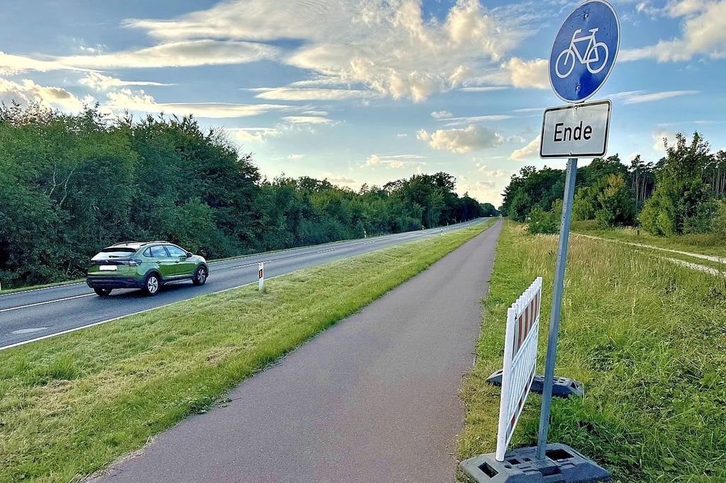 An der B 107 bei Jerichow wird in den kommenden zwei Monaten gebaut.