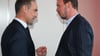 Oliver Mintzlaff (l) hat über den Umgang mit der deutschen Nationalmannschaft und Julian Nagelsmann (r) gesprochen.