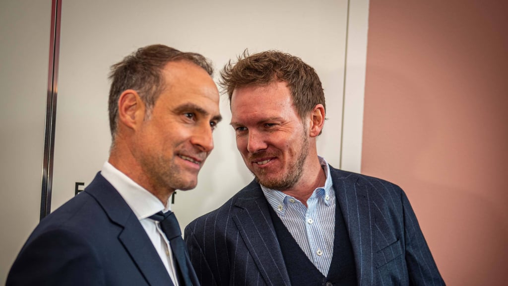 Oliver mintzlaff hier mit Julian Nagelsmann.