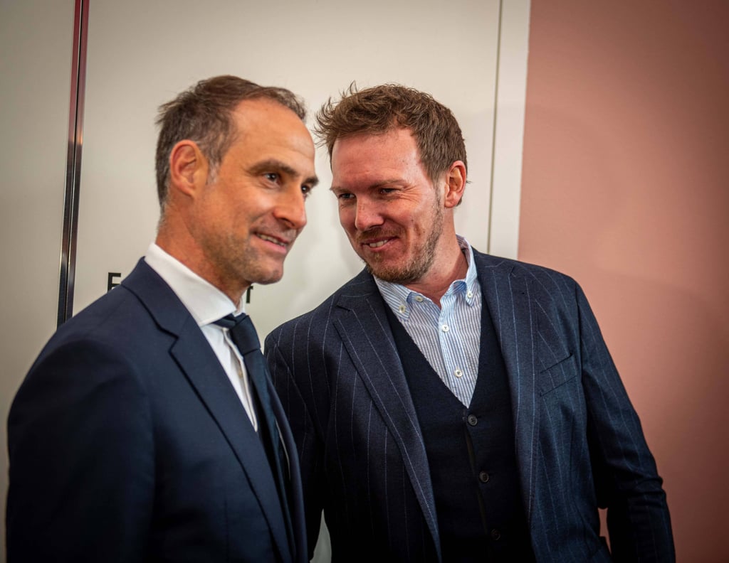 Oliver mintzlaff hier mit Julian Nagelsmann.