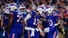 Quarterback Josh Allen (Mitte) führte die Bills zum dritten Sieg im dritten Saisonspiel.
