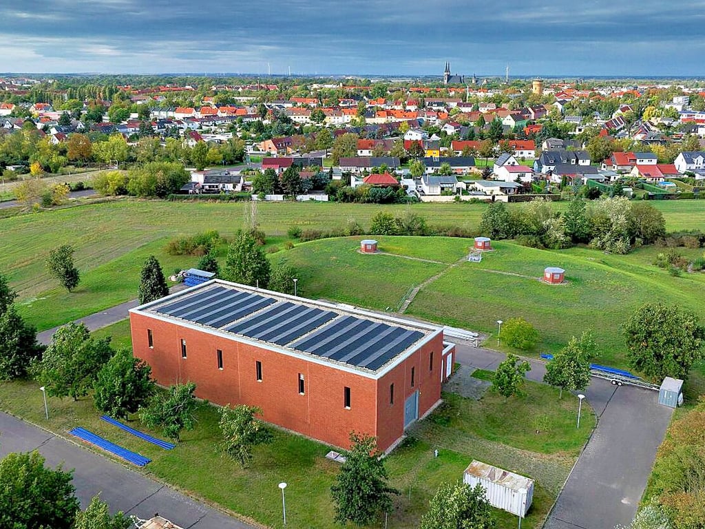 Wasserwerk Köthen Süd nahe der Maxim-Gorki-Straße