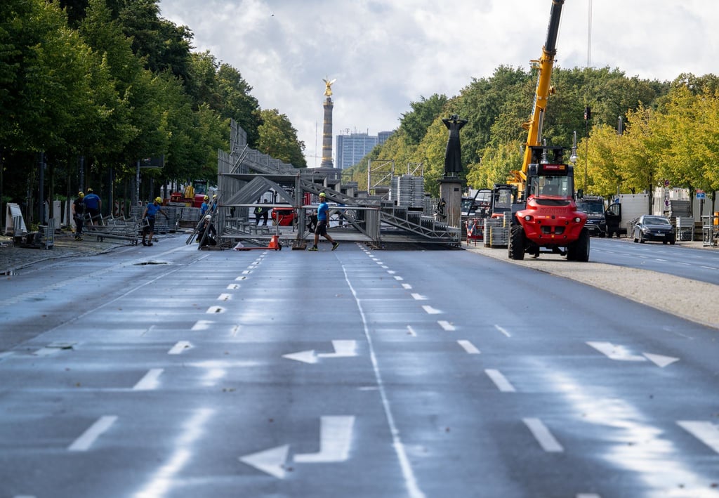 Wegen des Marathons sind Straßen gesperrt. (Archivbild)