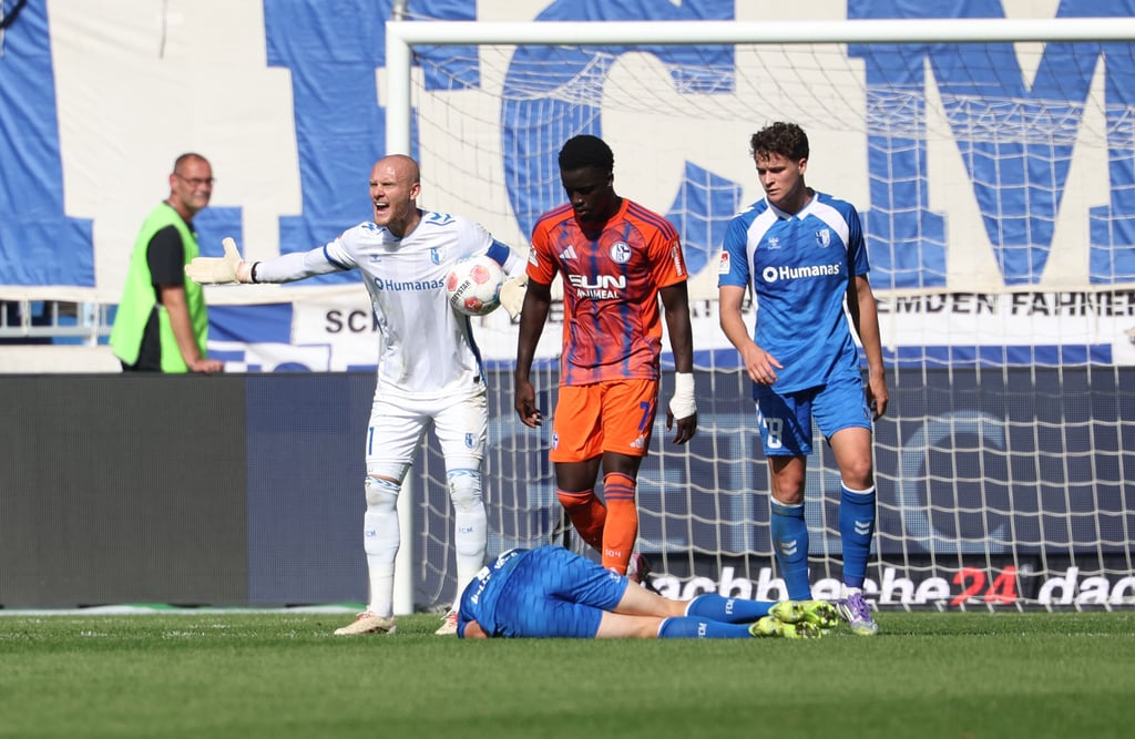 Restlos bedient: Dominik Reimann (links) und der FCM rutschen immer tiefer in die Krise.