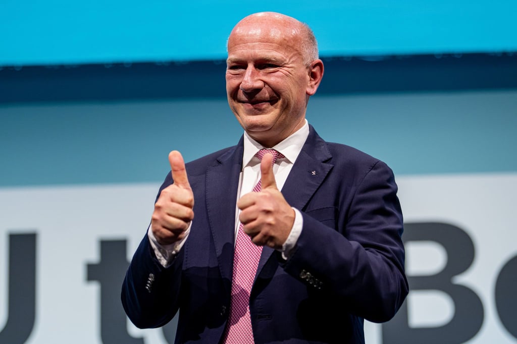 Berlins CDU-Landesvorsitzender Kai Wegner ist mit großer Mehrheit wiedergewählt worden.
