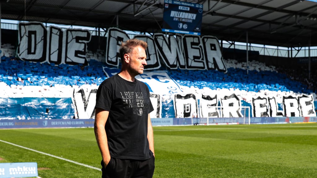 Markus Fiedler, FCM-Cheftrainer. Sein 1. FC Magdeburg hat am Samstag gegen den FC Schalke 04 verloren.