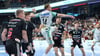 Omar Ingi Magnusson war mit elf Toren bester Schütze des SCM beim 31:31 gegen den HC Erlangen.