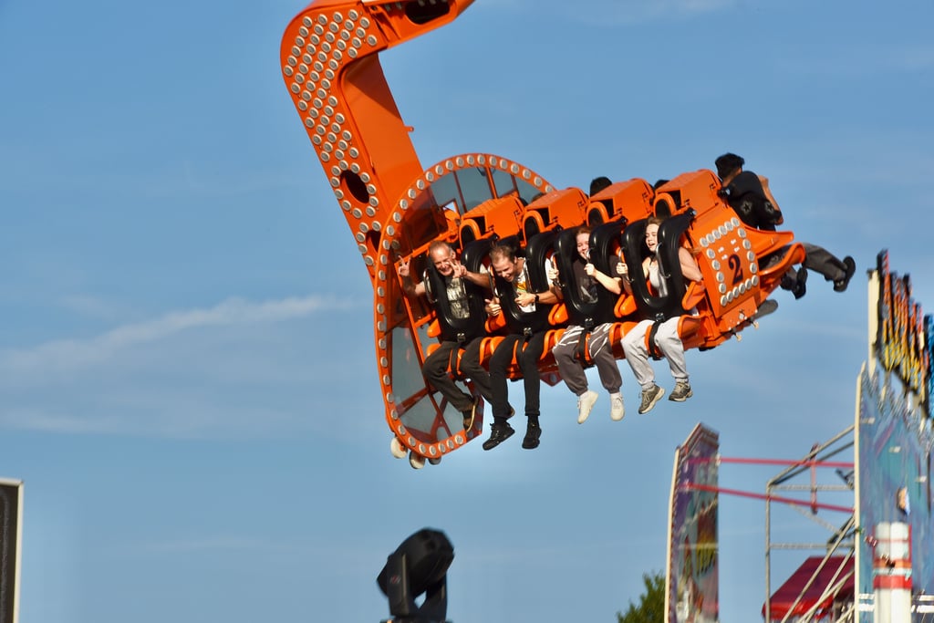 Wiesentrubel auf dem Festgelände in Eisleben.