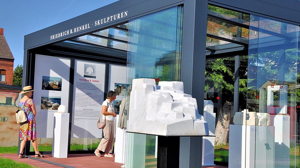 Im Winckelmann-Museum in Stendal wurde ein Pavillon aufgebaut.