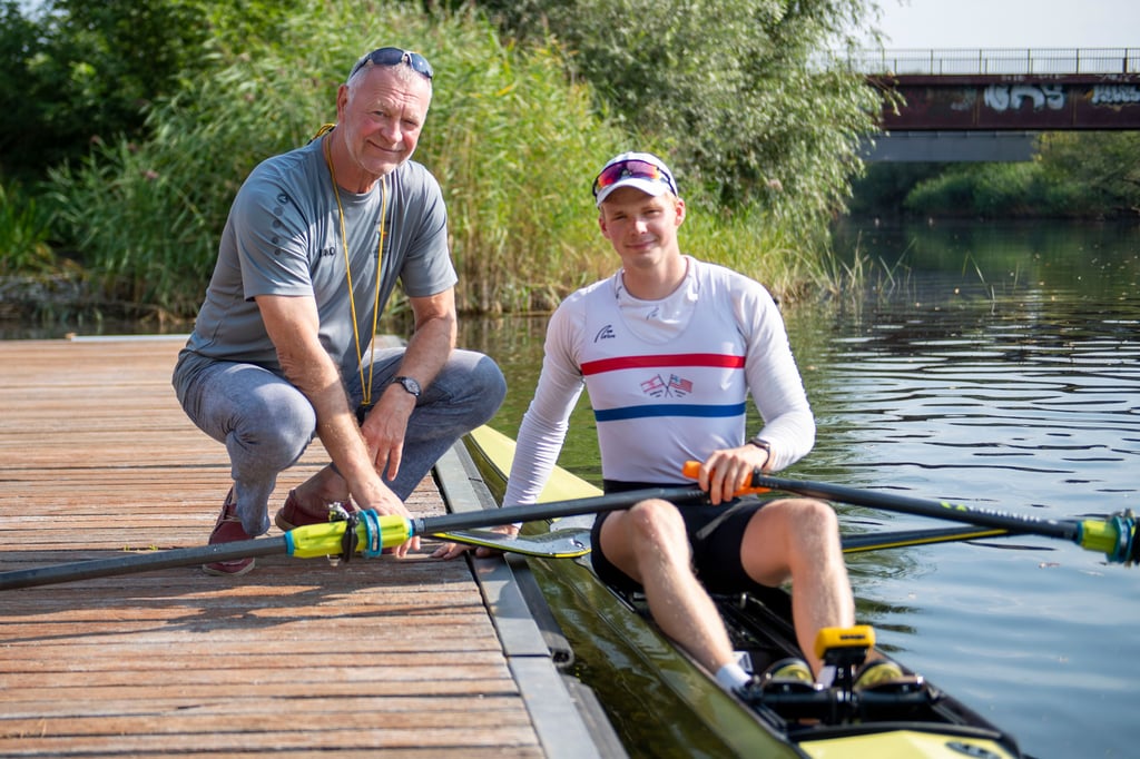 Frank Köhler (l.) mit seinem Schützling Christian Aethner.