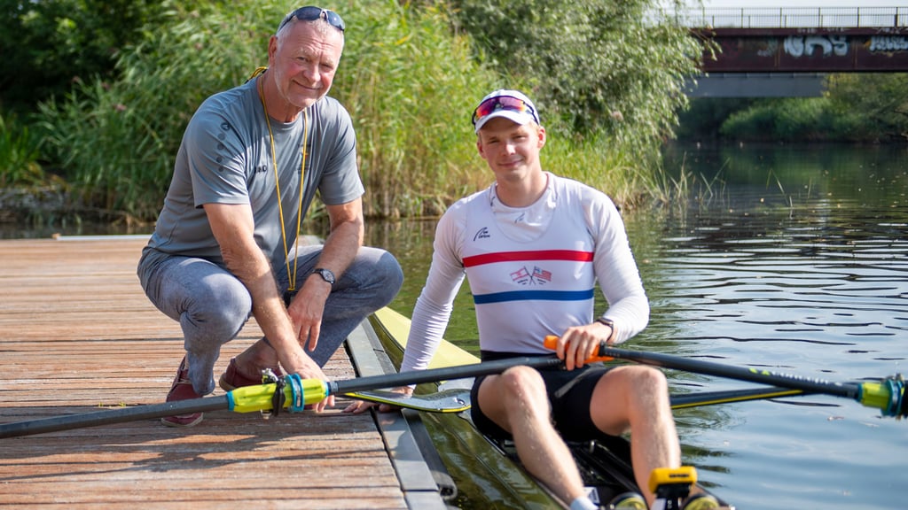 Frank Köhler (l.) mit seinem Schützling Christian Aethner.