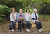 Stadtseniorenbeiratsvorsitzende Karin Langner (2.v.l.) mit ihren Gremiumskolleginnen Doris Krause (v.l.), Christel Seidel und Annemarie Ruddies.
