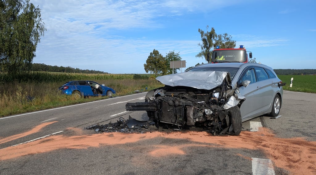 Schwerer Verkehrsunfall am Montagmorgen zwischen Wiepke und Estedt.