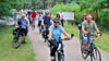 Bei der diesjährigen  Auflage  des  Radwandertages durch  die  Glücksburger Heide waren  hunderte Teilnehmer am Start.