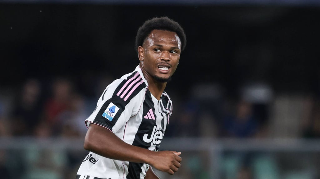 Lois Openda bei seinem torlosen Einsatz für Juve gegen Hellas Verona.