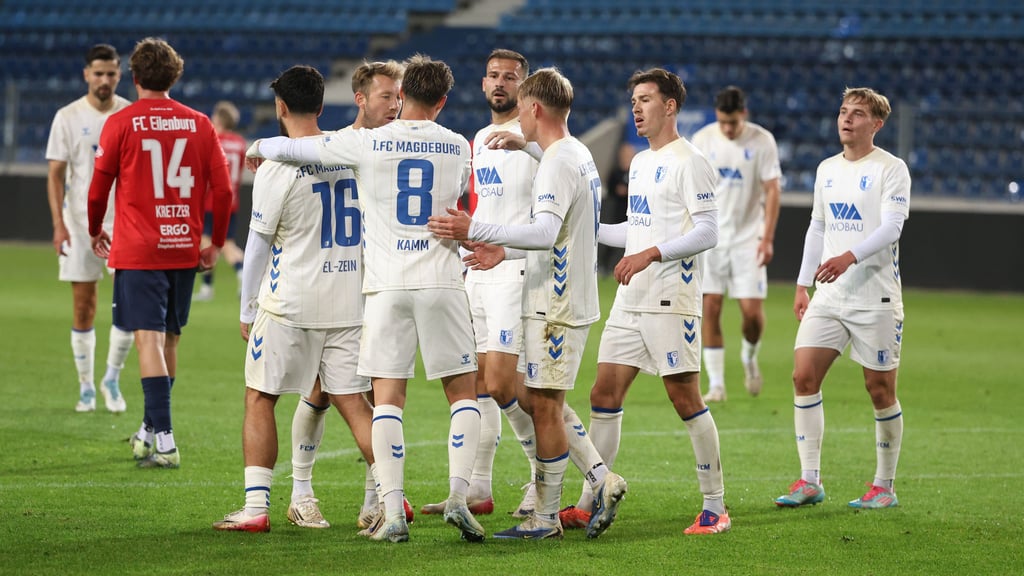 Gegen den FC Eilenburg hatte die Reserve des 1. FC Magdeburg viele Gründe zum Jubeln.