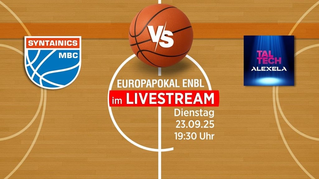 Der Syntainics MBC ist nach mehr als 21 Jahren zurück auf der europäischen Basketball-Bühne. Wir haben das Spiel gegen TalTech/Alexela Tallinn live übertragen.