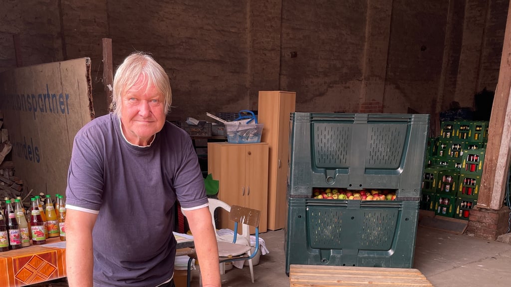 200 Tonnen Äpfel hat Norbert Steffens aus Leitzkau in dieser Saison schon entgegengenommen.
