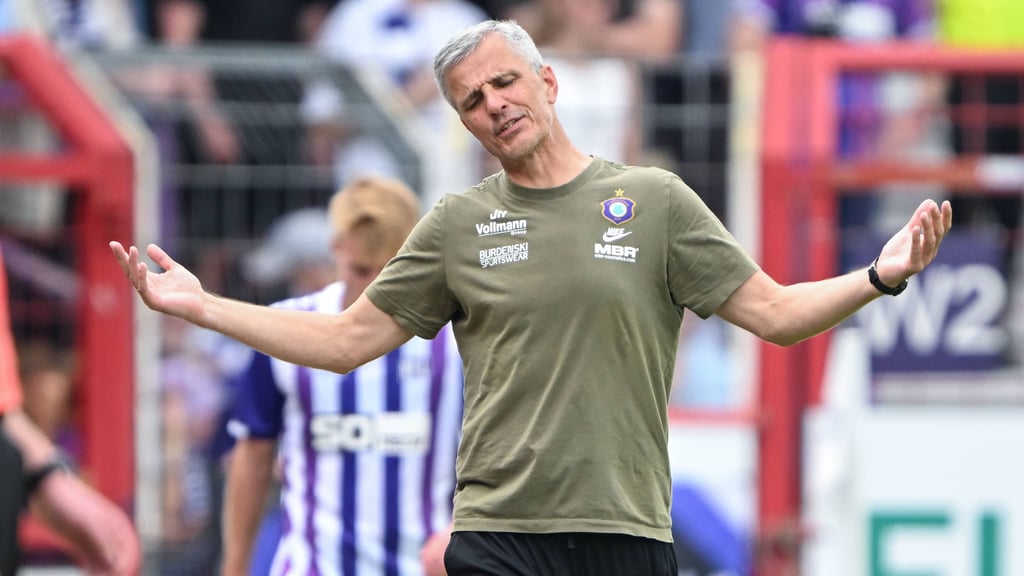 Ex-Magdeburg-Trainer Jens Härtel hat kein Glück bei seinem aktuellen Verein Erzgebirge Aue.