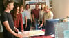 Das Team der qbatur Planungsgenossenschaft: Architekt Rudolph Koehler, Architektin Annkristin Macedo, Bauzeichnerin Ines Ehlert, Architekt Ulrich Queck, Elektrotechnik-Ingenieur Timo Emmerich, Architektin Lucy Beugnet und Bauingenieur Tom Günther (v.l.).