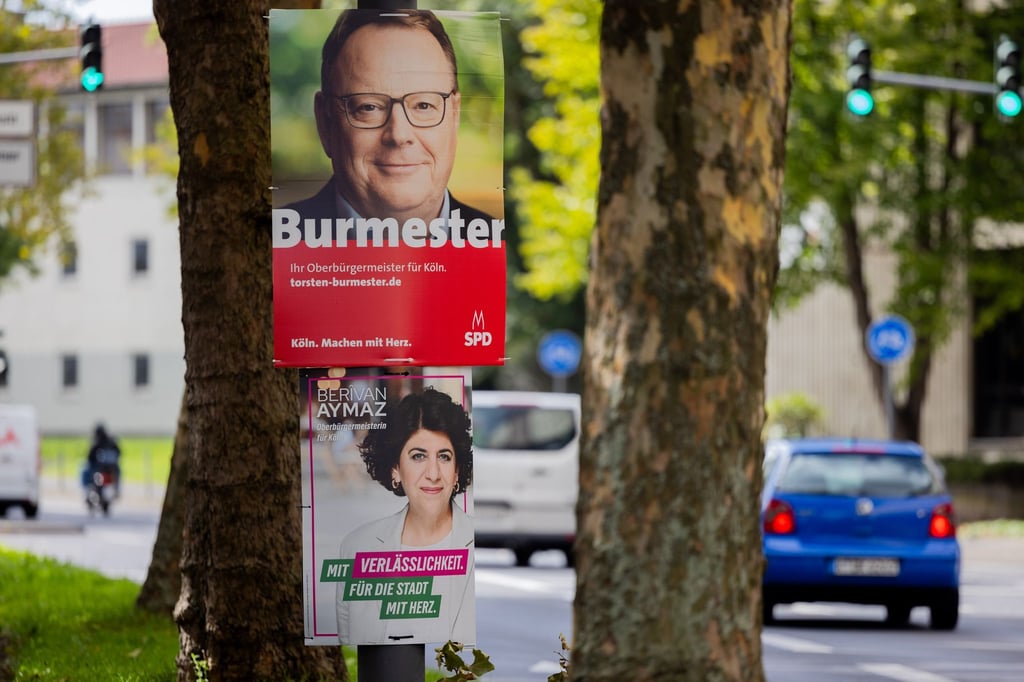 Berivan Aymaz (Grüne) und Torsten Burmester (SPD) sind in der Stichwahl um das Oberbürgermeisteramt in Köln. (Archivbild)
