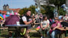 Ein Andreas Gabalier Double performte die besten Hits des Volks-Rock'n'Roll-Sängers auf dem Burghof in Oschersleben.