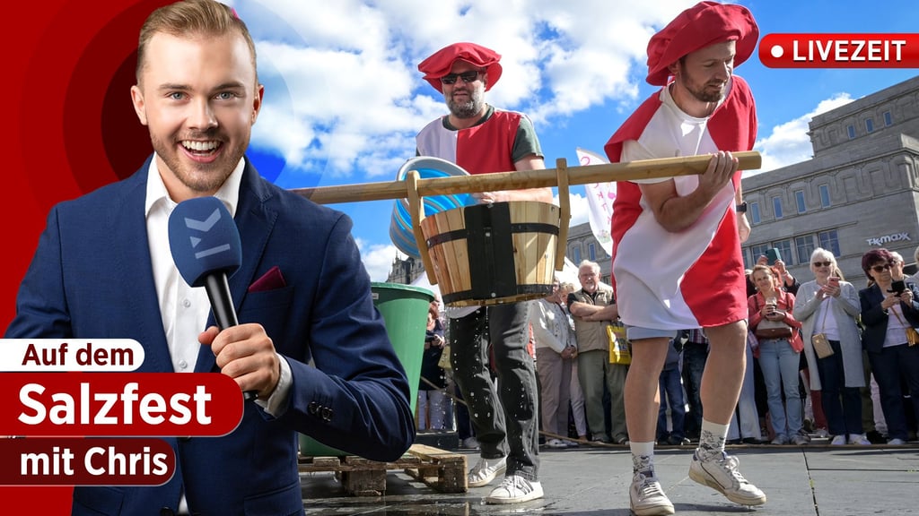 Am letzten Septemberwochenende können Hallenser sich auf das drei Tage dauernde Salzfest freuen. Unser Reporter Chris Luzio Schönburg berichtet am Samstagnachmittag live vom Marktplatz.