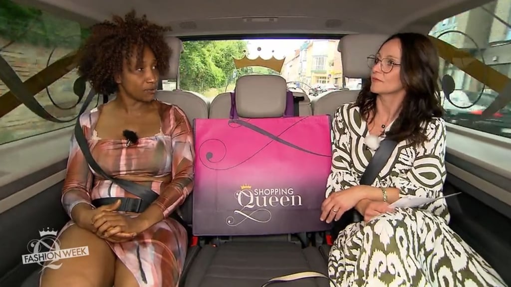 "Shopping Queen" in Magdeburg: Kandidatin Malado versucht, in ihrem Outfit die Farben Senegals unterzubringen.