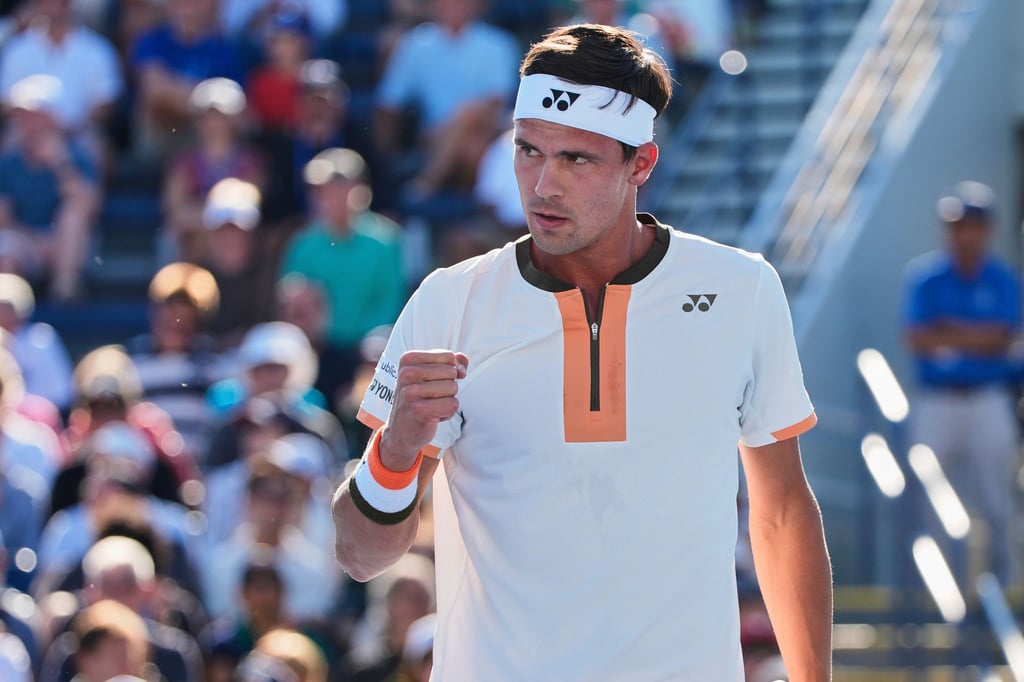 Daniel Altmaier steht beim Tennis-Turnier in Tokio im Achtelfinale.