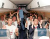 Beifall  im Flieger.