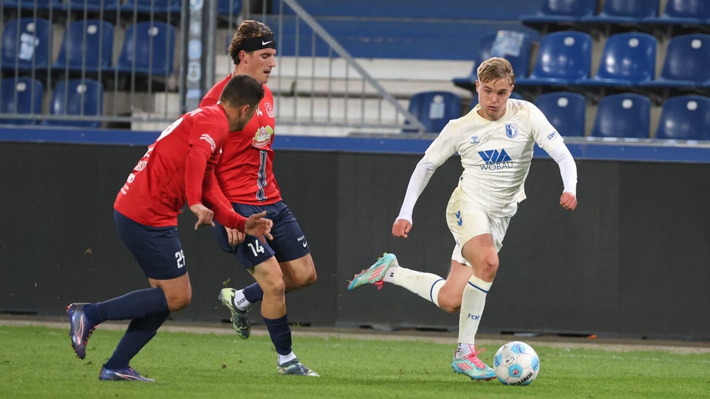FCM-Außenstürmer Magnus Baars lief seinen Gegenspielern am Dienstag mehr als einmal regelrecht davon.