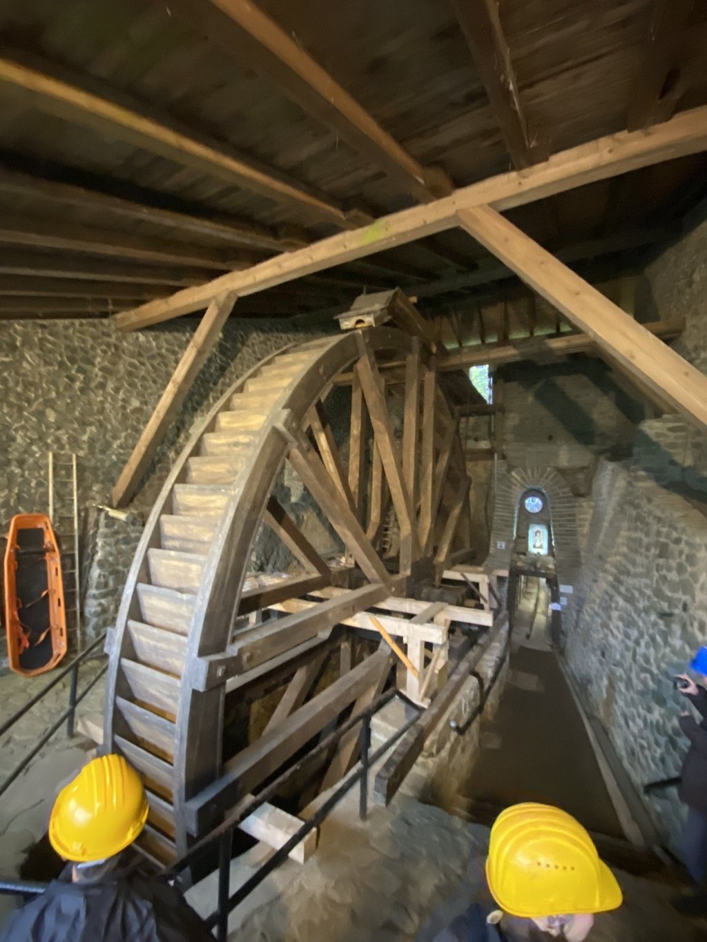 Das Kunstrad der Grube Glasebach wurde genutzt, um das Wasser aus den Stollen abzuleiten.