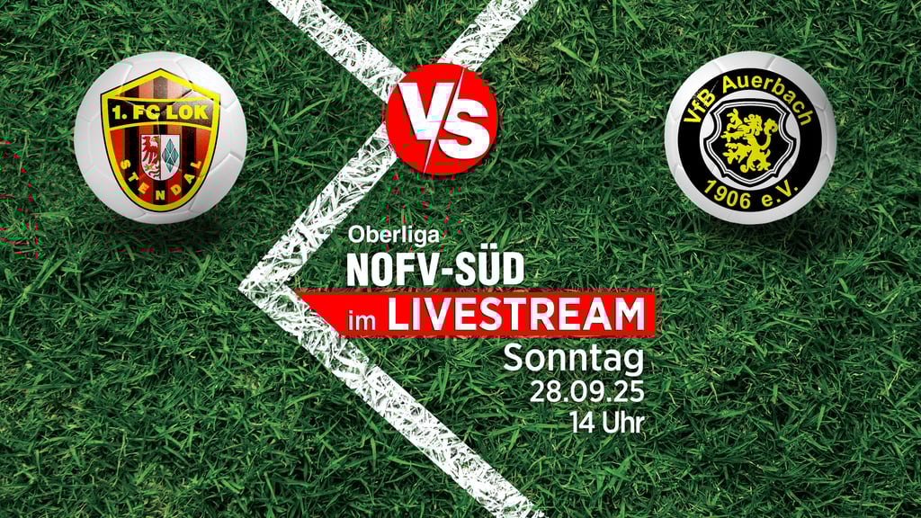 Der 1. FC Lok Stendal trifft in der NOFV-Oberliga auf den VfB Auerbach. Das Spiel wird live übertragen.